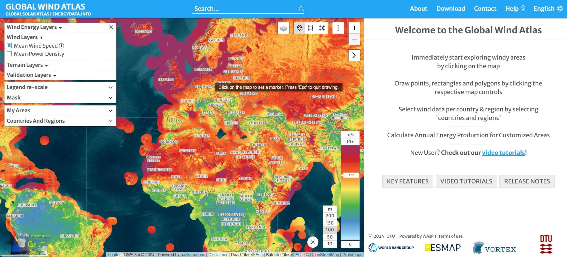 Global Wind Atlas：全球风能资源数据集详解