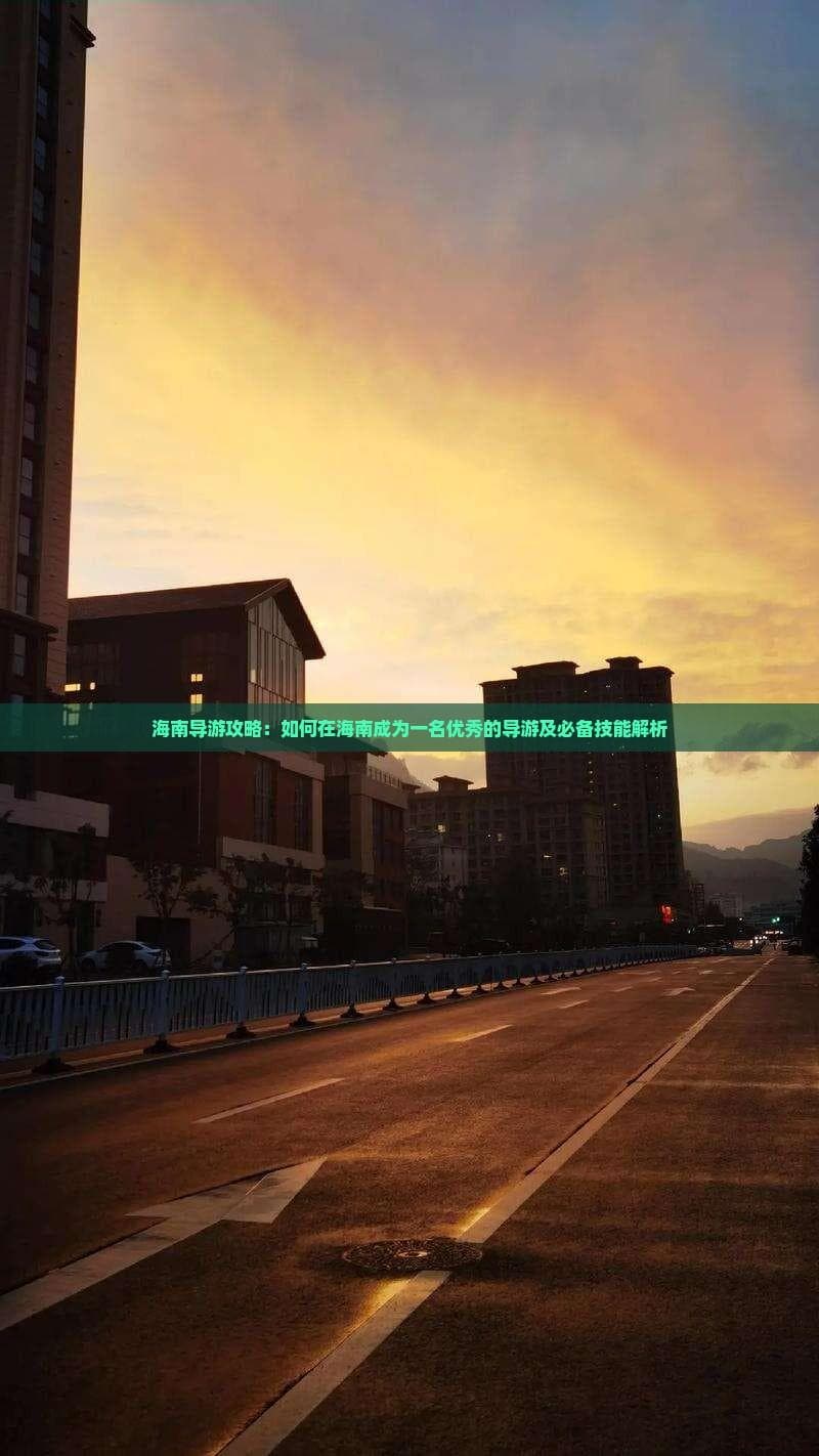 海南导游攻略：如何成为一名优秀的导游及必备技能解析