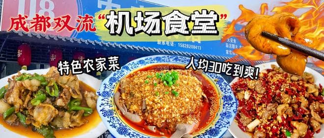 成都机场的“编外食堂”，4盘菜下3碗饭，每天爆满，吃的就是划算