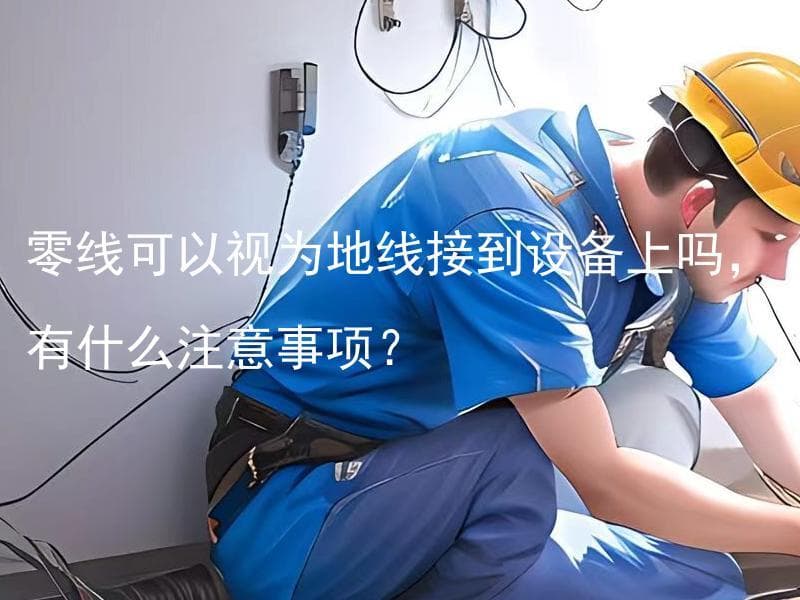 零线可以视为地线接到设备上吗？接地线和零线的区别及安全用电指南