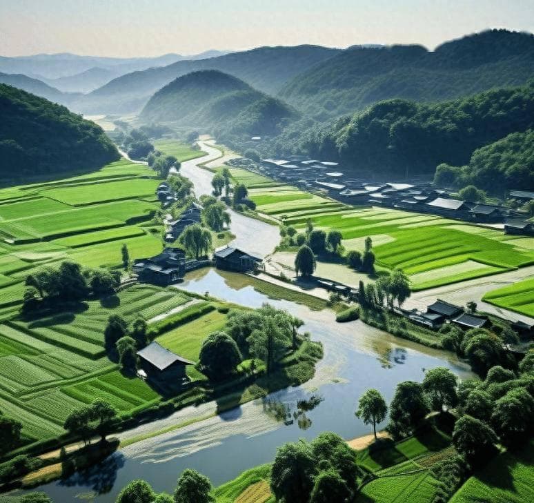 王维《新晴野望》：雨过天晴后田园的宁静与美丽