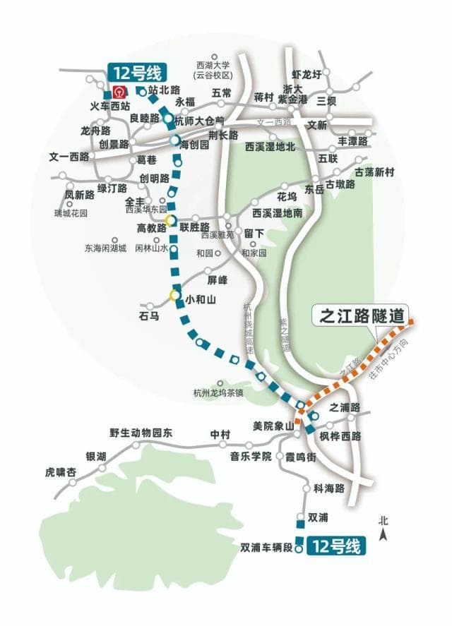 杭州地铁12号线三站齐传捷报，西站枢纽建设提速
