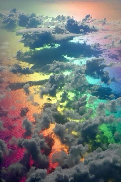 高空看彩虹，真是长这样吗？