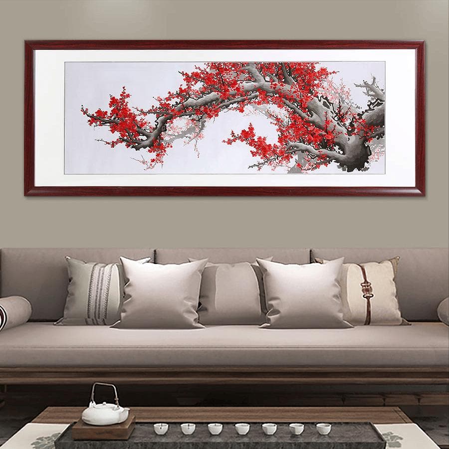 家里挂梅花画好吗？梅花画挂在家里有什么效果