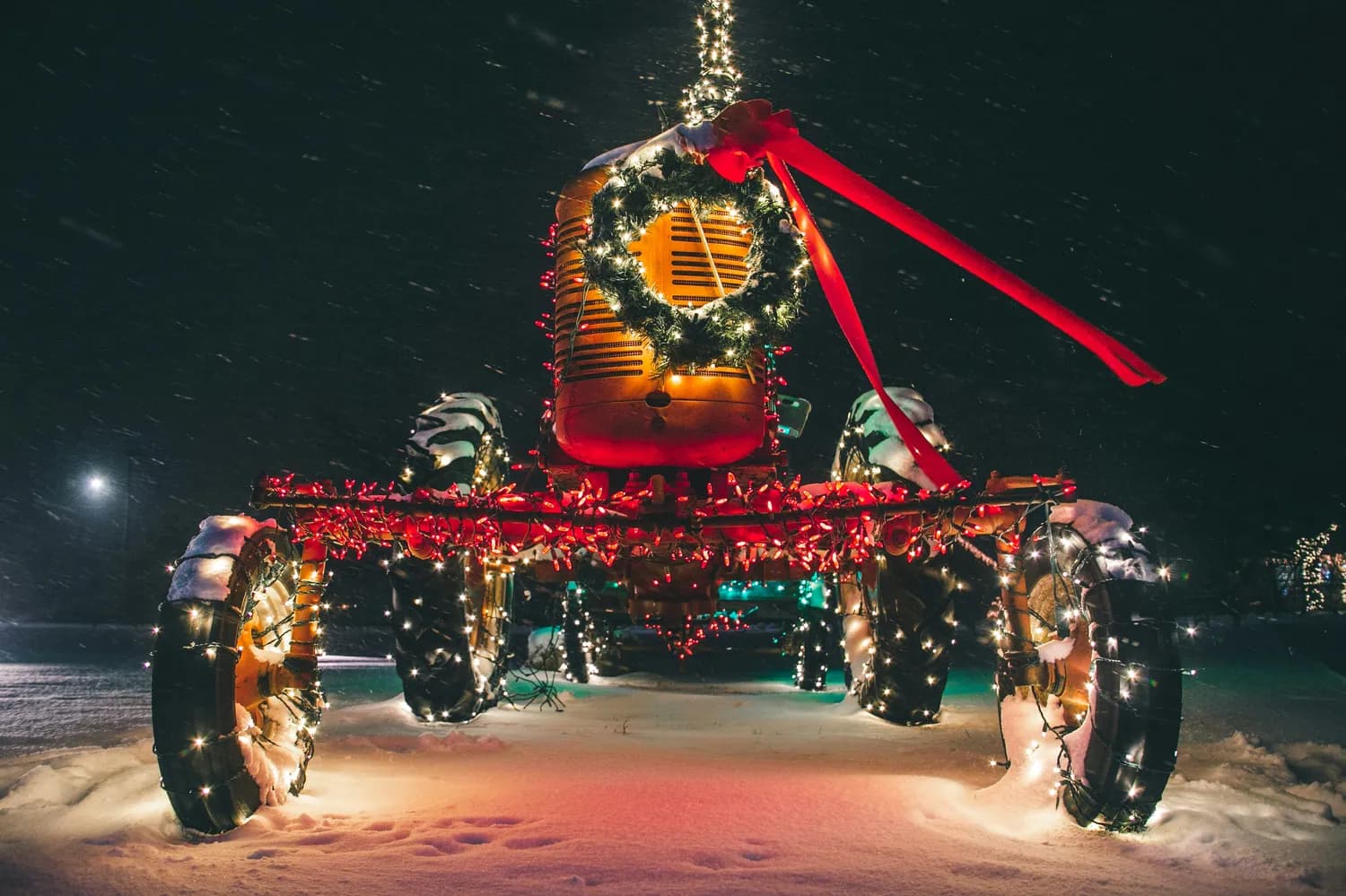 哈尔滨雪乡：夜幕狂欢新体验