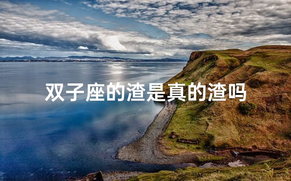 双子座的渣是真的渣吗？
