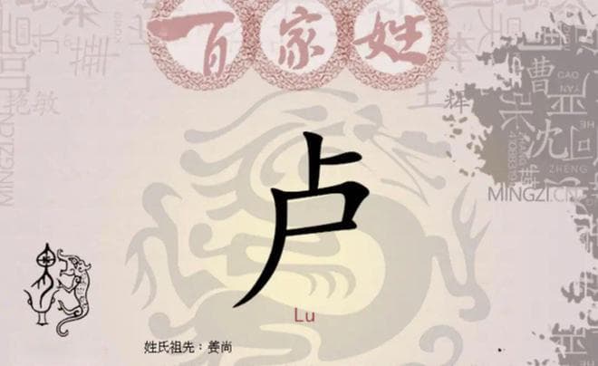 卢姓：从百家姓第167位到当代536万人口