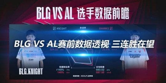 BLG vs AL赛前数据透视 三连胜在望
