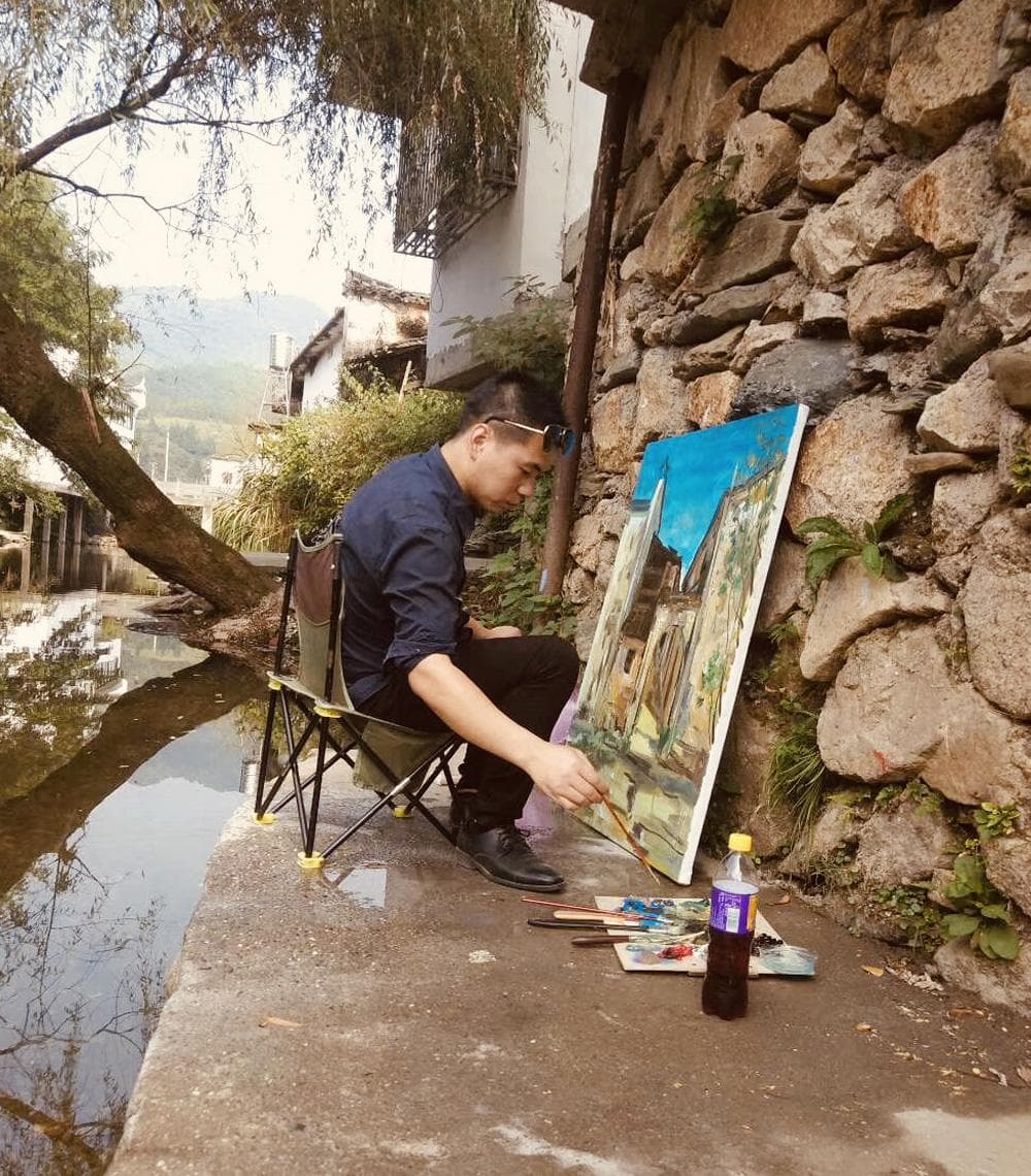 《老街·记忆的永恒》——中国当代青年艺术家戴湘文油画艺术赏析
