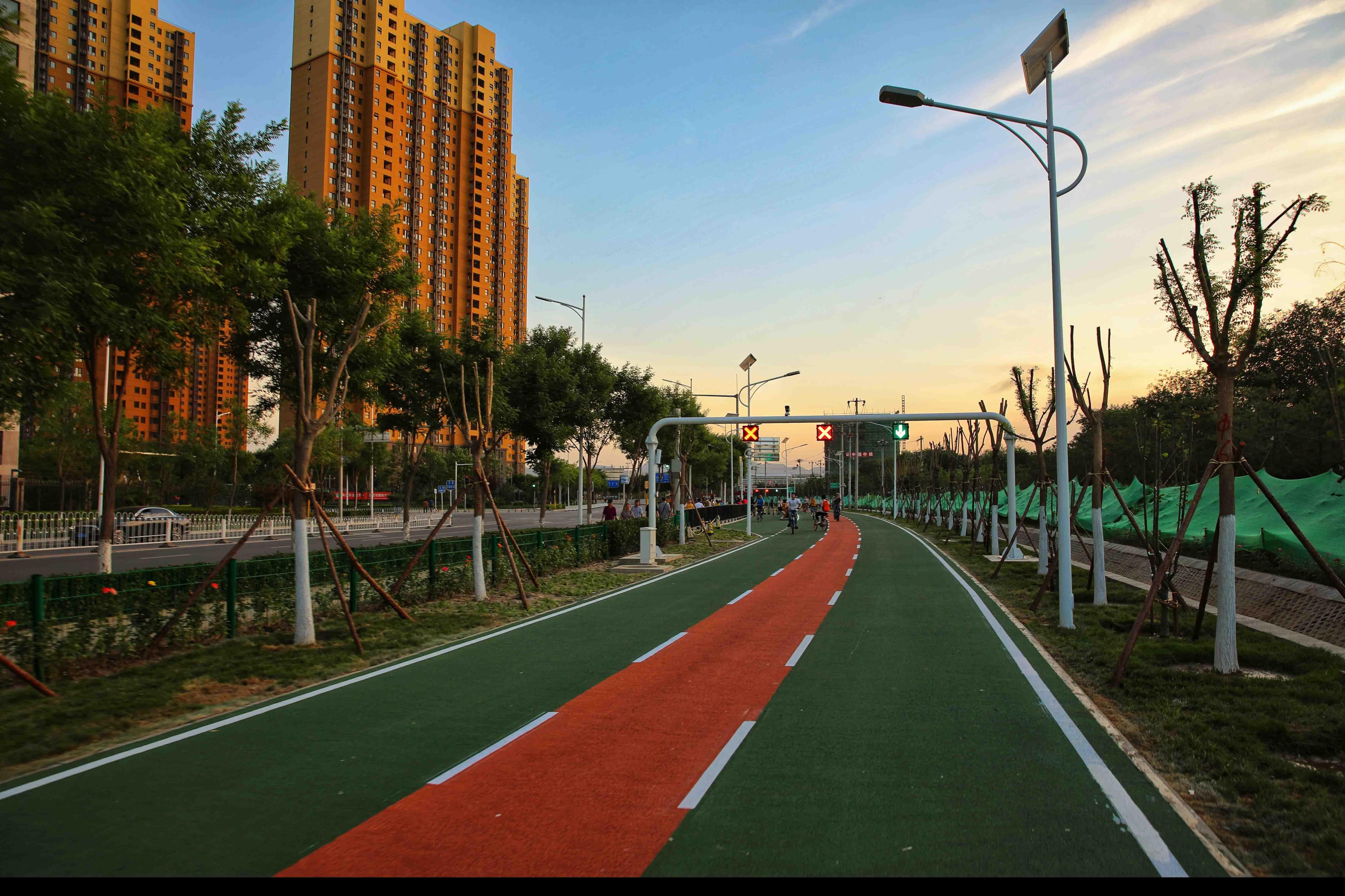 北京回天地区自行车专用路骑行量破千万