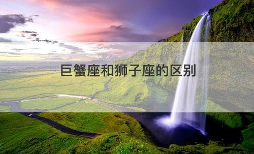 巨蟹座和狮子座的区别