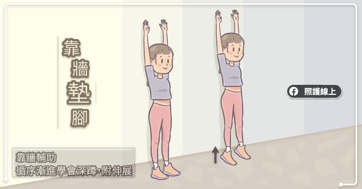 靠牆輔助 循序漸進學會深蹲（含影片、動作分解圖）