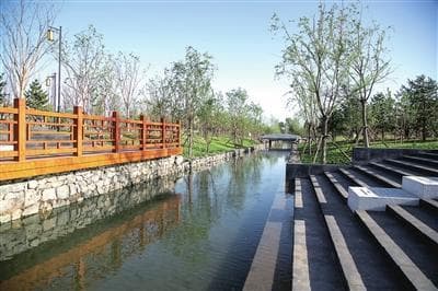 圆明园扇面湖重现历史风貌