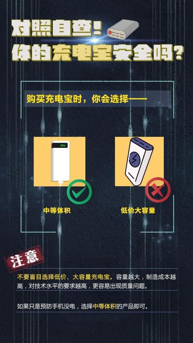 警惕！别让充电宝变成“充电爆”！