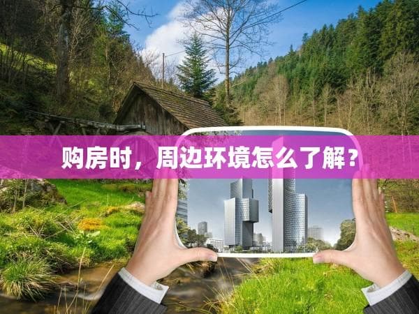 购房时，周边环境怎么了解？