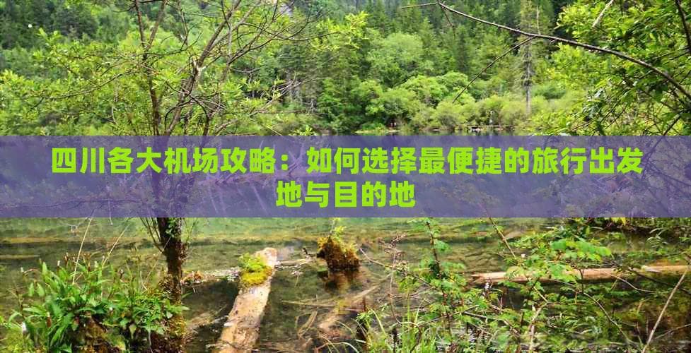 四川各大机场攻略：如何选择最便捷的旅行出发地与目的地