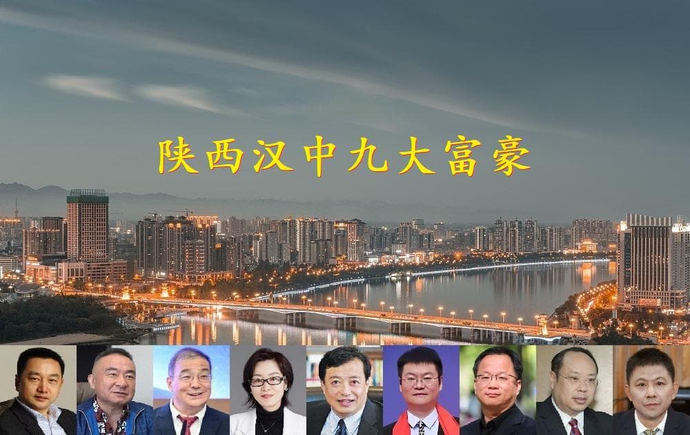 陕西汉中走出的9位大富豪，3人身价超百亿，股神林园只能排第二