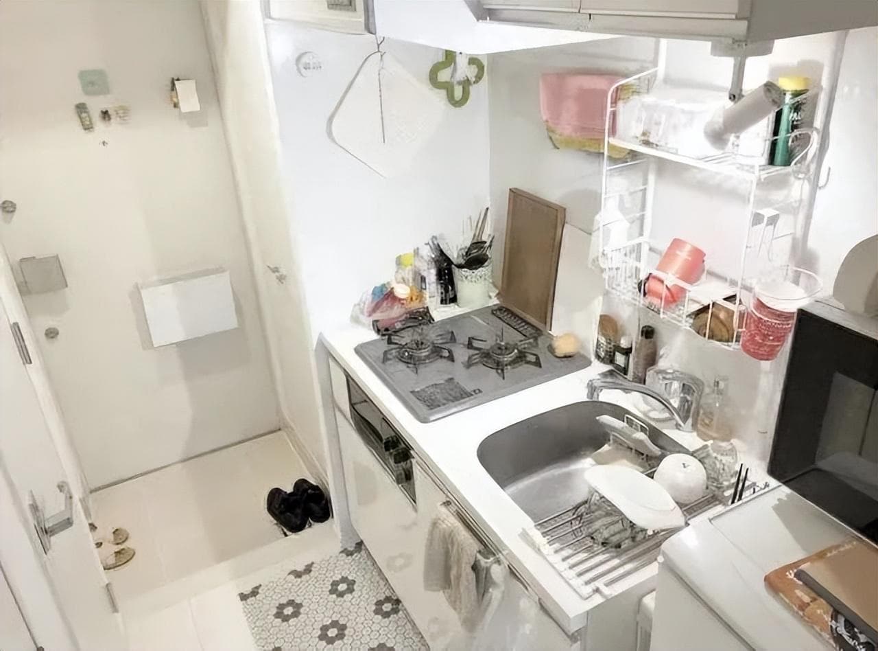女生爆改25㎡小公寓，厨房+分体式浴室俱全，空间精致有格调！