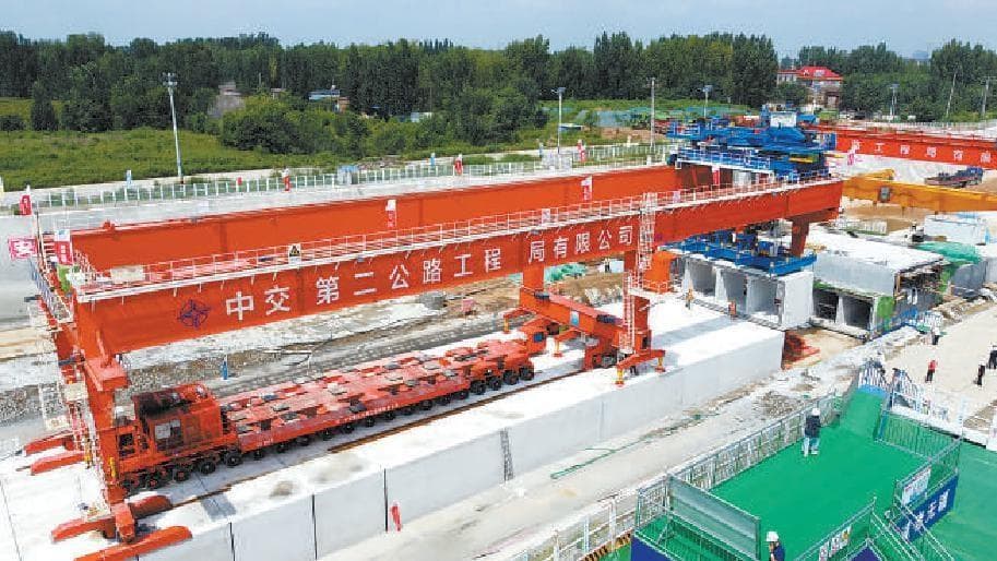 先预制再拼装，施工效率提升三成雄安地下综合管廊建设就像“搭积木”