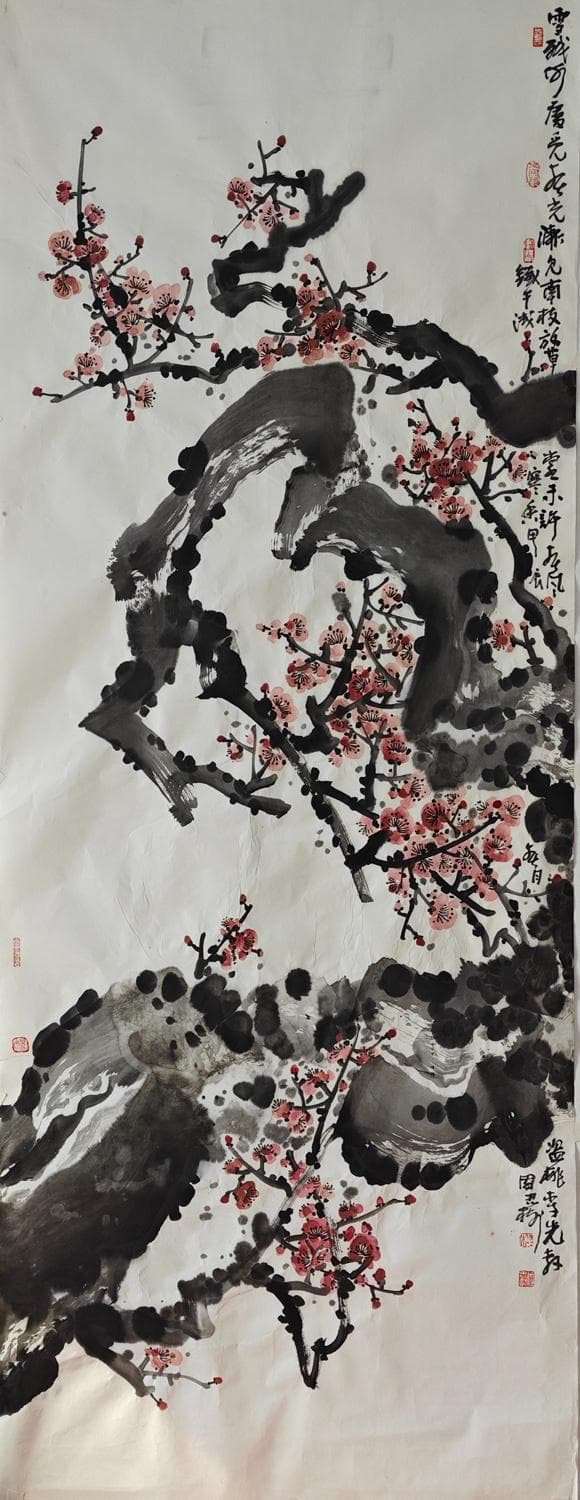 寒梅傲雪，绘人间诗意——周忠树梅花画作赏析