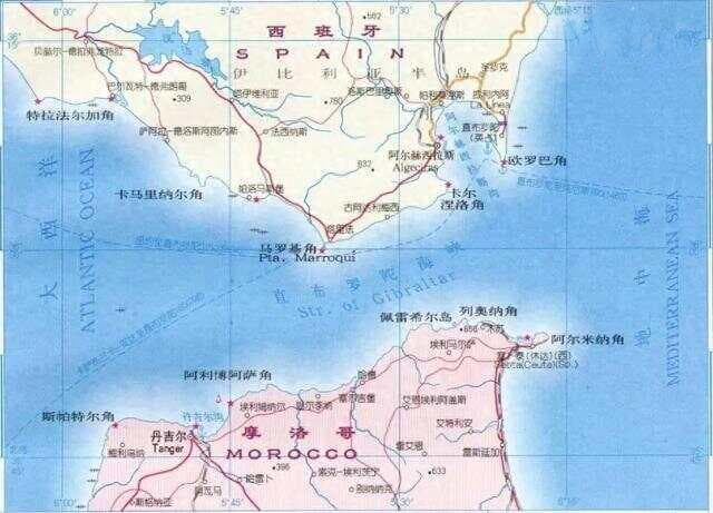 直布罗陀海峡：连接地中海与大西洋的地理要冲