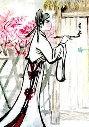 人面桃花相映红