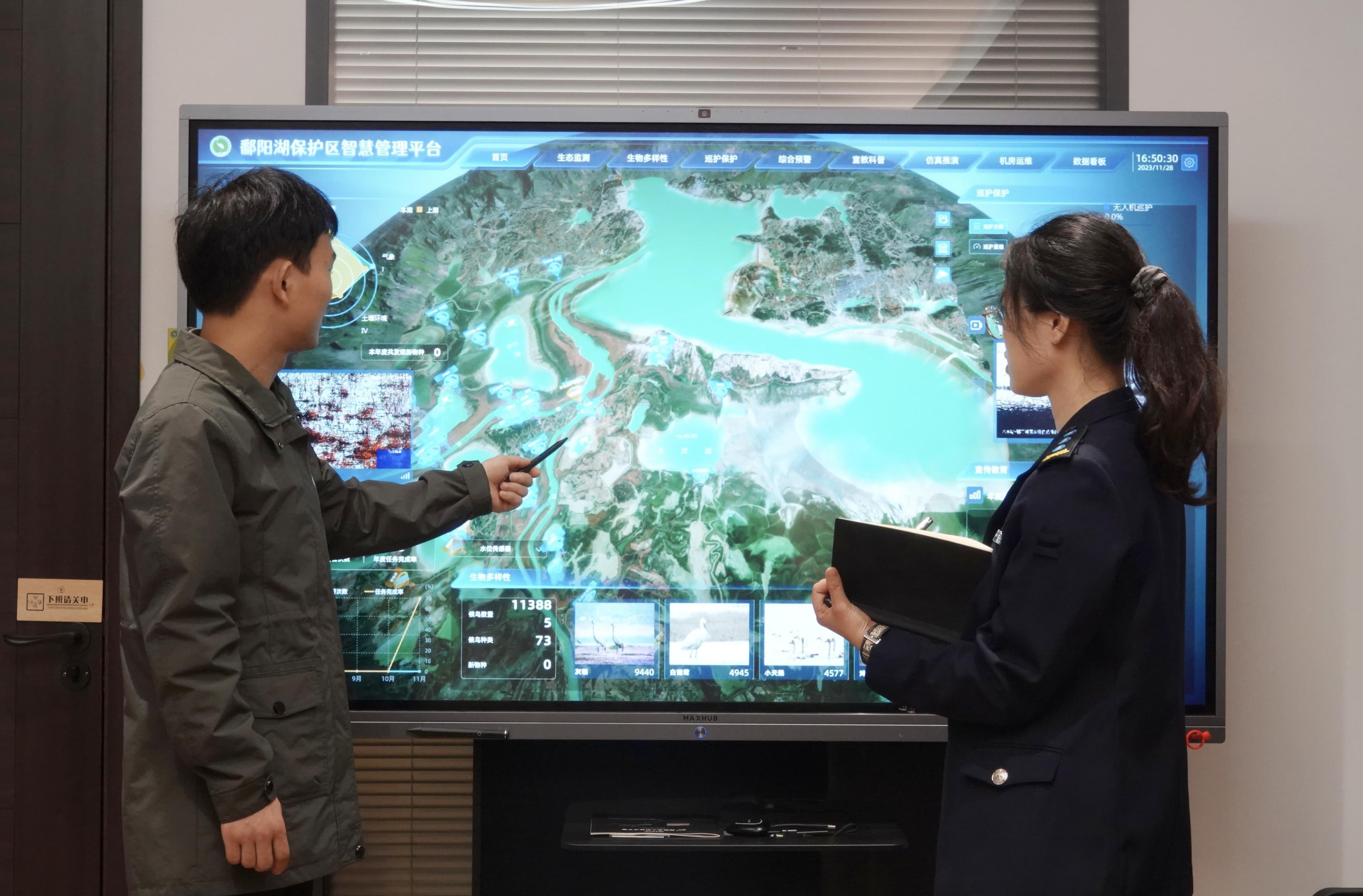 江西鄱阳湖保护区：用“新”守护鄱阳湖70万只越冬候鸟