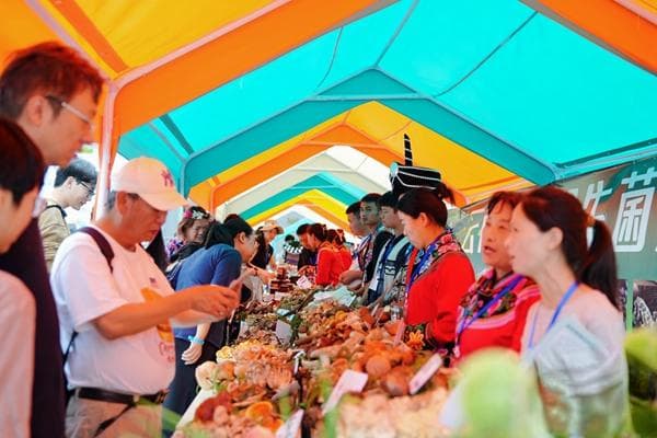 美食香飘昆明街头 云南武定推介地方特色美食农产品