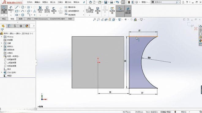 巧用SOLIDWORKS进行复杂曲面模型的实体建模