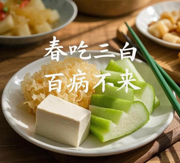 【原】老话说“春吃三白，百病不来”！银耳、豆腐、冬瓜的黄金搭配清单