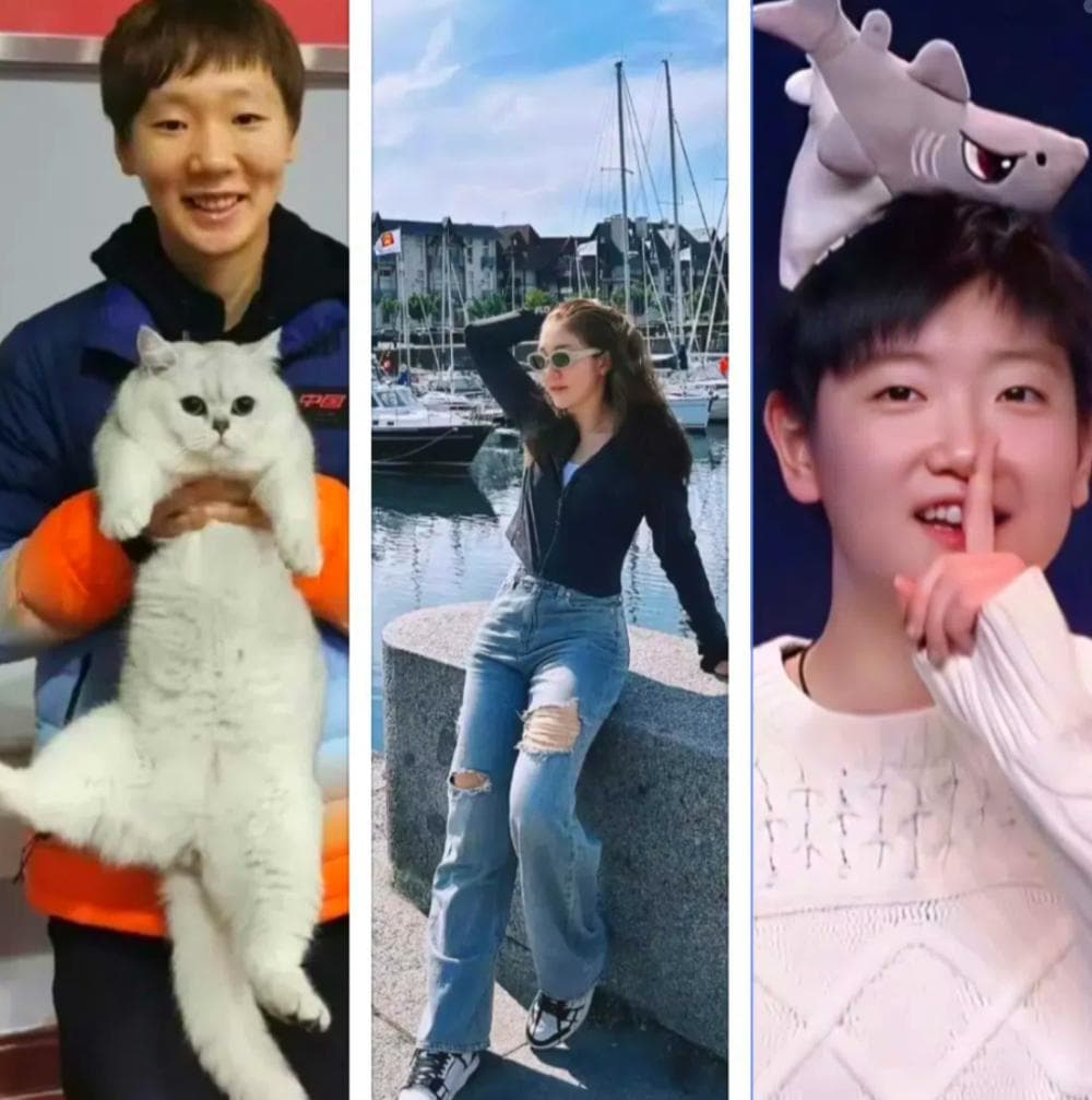 国乒姑娘反差有多大？网友：打球时又狠又飒，生活中又美又萌