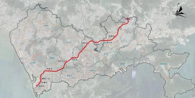 深圳交通建设新进展：深江铁路、深惠城际铁路、地铁8号线三期齐头并进