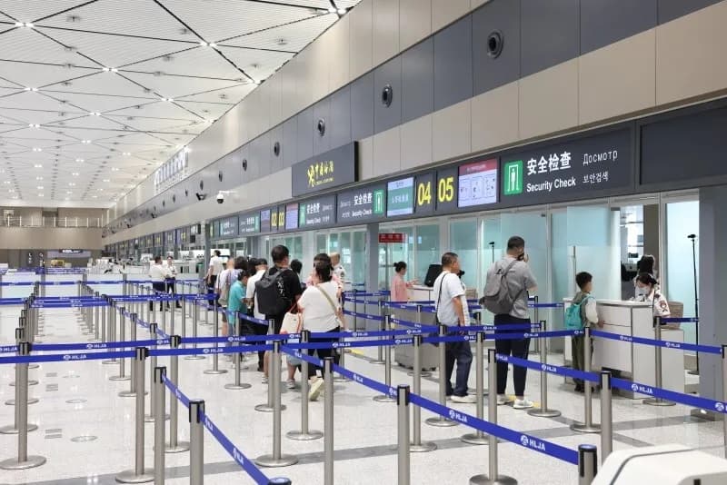 哈尔滨太平国际机场T1航站楼国际区正式投入使用