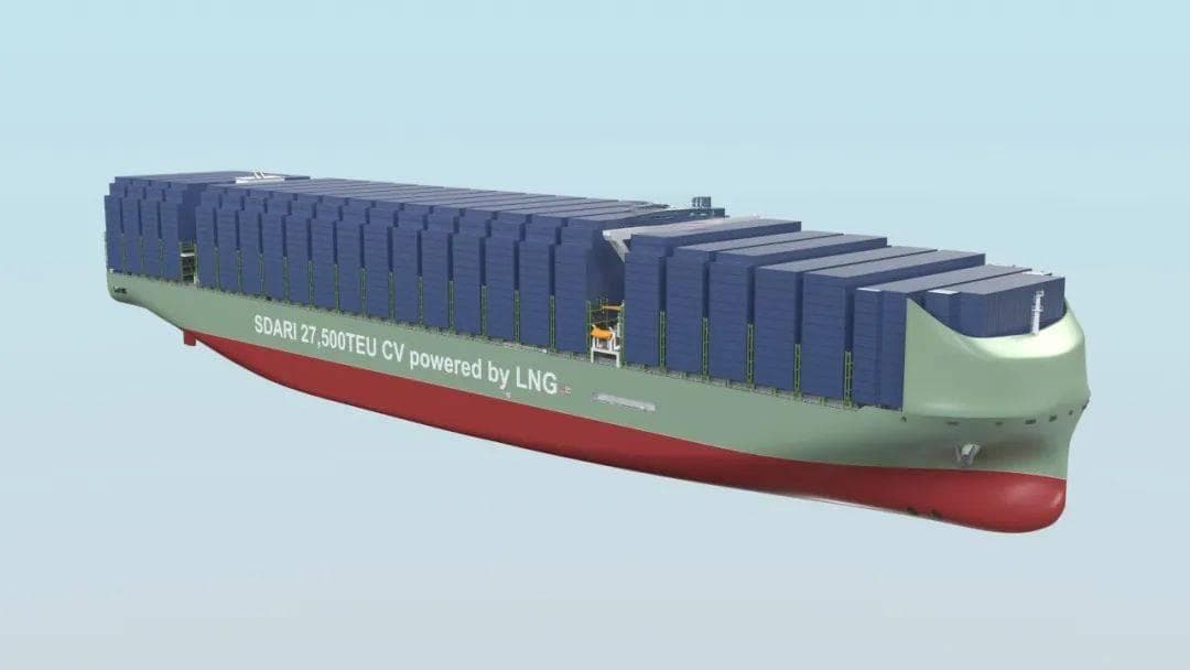 27500TEU，中国研发！全球最大集装箱船要来了