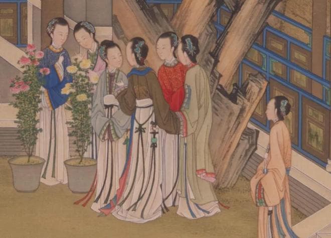 揭秘清代宫廷女子的化妆艺术：从敷粉到点唇的精致工艺
