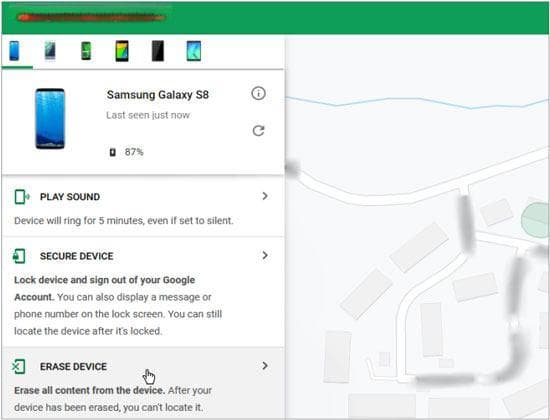 Android上的完全远程擦除 - 轻松擦除被盗手机中的数据