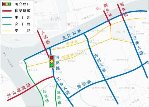 通行效率提升，市民过街更舒适！海珠一路口完成精细化改造