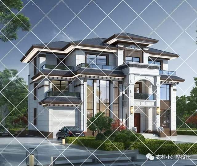 18套带车库三层农村自建房别墅，美观简单实用别墅大多数人都喜欢