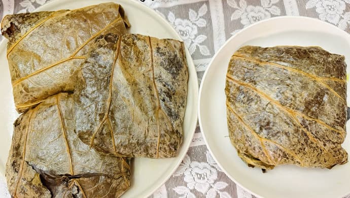 糯米鸡的做法：料足馅多，美味可口