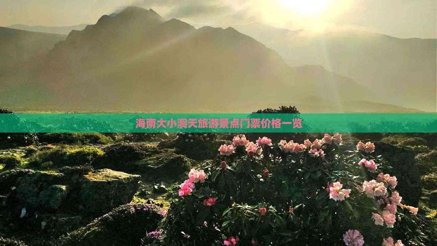 海南大小洞天旅游景点门票价格及交通指南