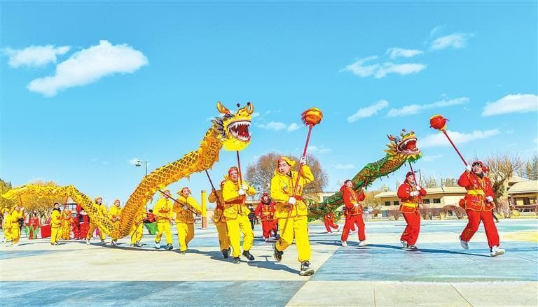 社火闹新春 非遗拜大年：甘肃省各地春节文化活动掠影