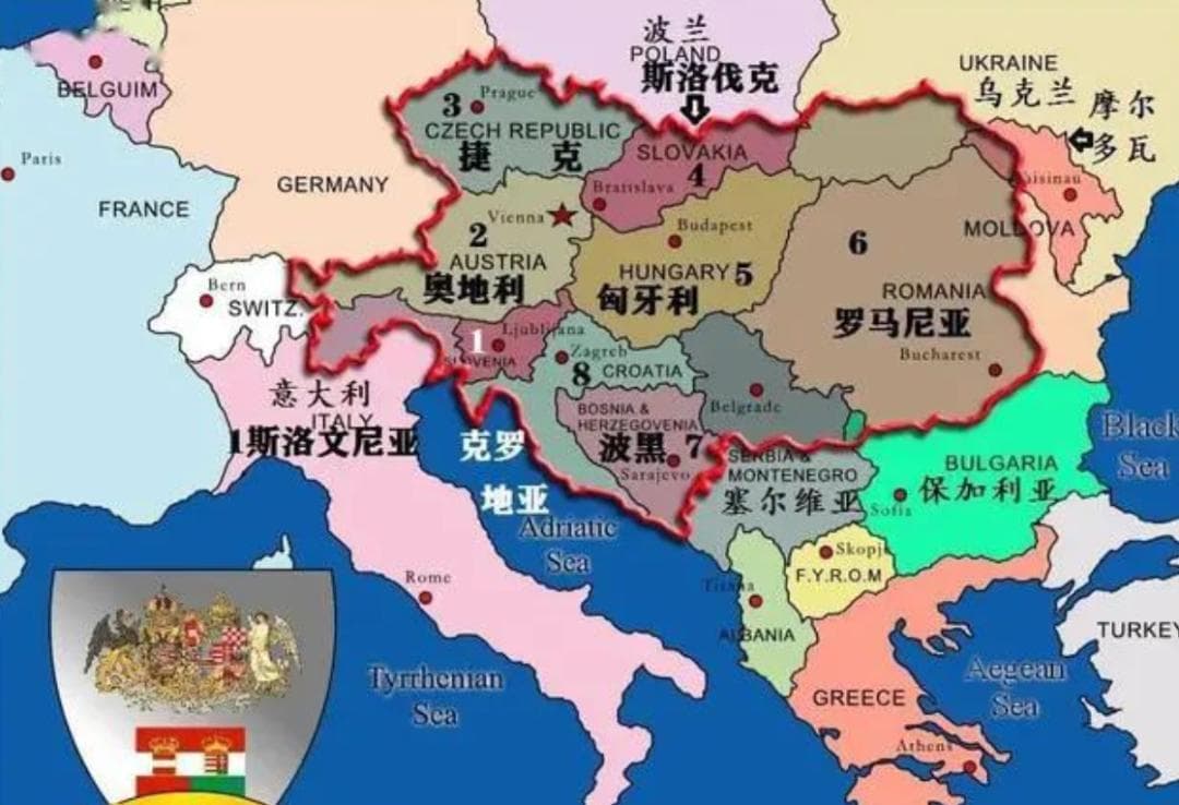 一战后，庞大的奥匈帝国解体了，分裂出了哪些国家？