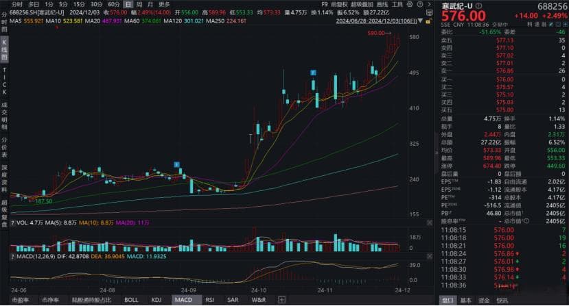 寒武纪被抬上神坛