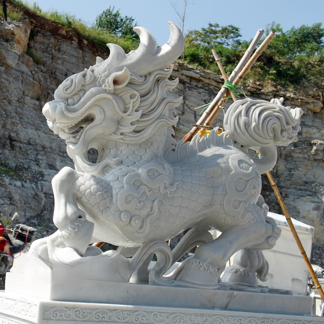 石雕麒麟：承载千年文化的传统祥兽