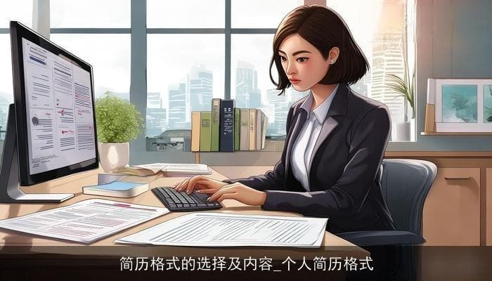 简历格式的选择及内容：打造完美个人简历的关键