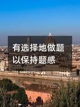 有选择地做题以保持题感