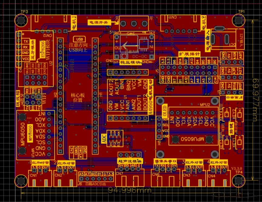 基于STM32F103C8T6的智能小车硬件设计与GPIO编程入门