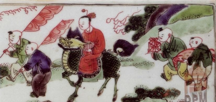 清代瓷板画的发展历程：从明代瓷砖到艺术巅峰