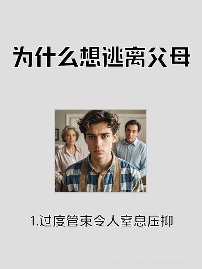 社会现象观察：为什么想逃离父母？理由因人而异，各有各的想法