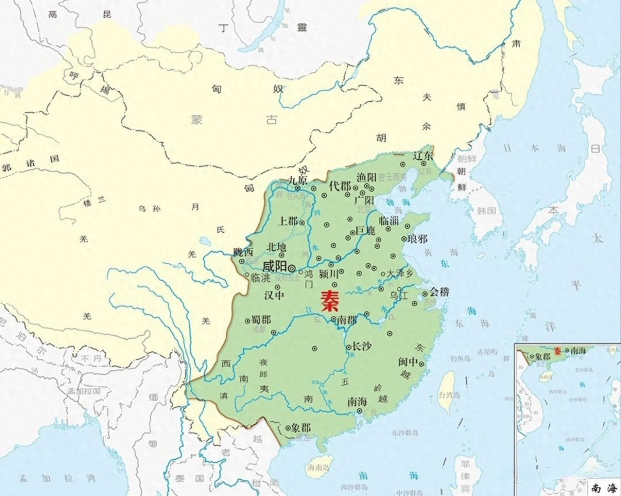 从秦朝到清朝，中国各主要王朝极盛时的疆域都多大？